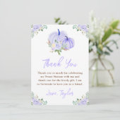 パープルカボチャフローラSweet sixteen サンキューカード (スタンド正面)