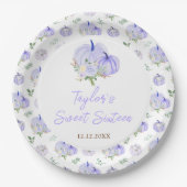 パープルカボチャフローラSweet sixteen ペーパープレート (正面)
