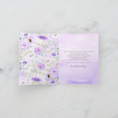 パープルカボチャ秋ベビーシャワーサンキュー サンキューカード (内部)