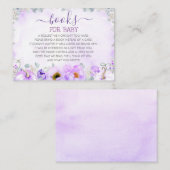 パープルカボチャ赤ちゃんシャワーブックリクエスト 名刺 (正面/裏面)