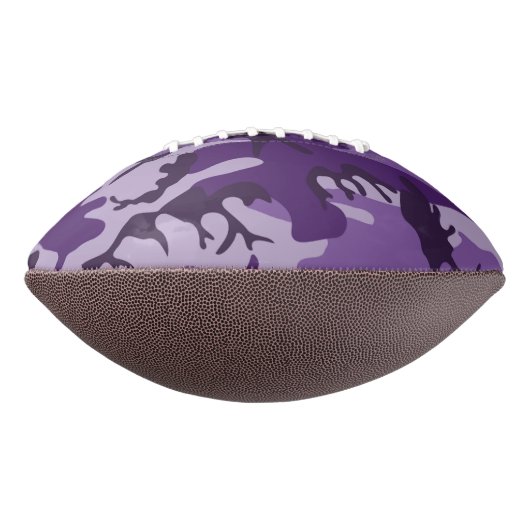 パープルカモフラージュあなたの名前をパーソナライズ アメリカンフットボール (回転90)