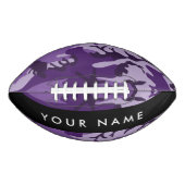 パープルカモフラージュあなたの名前をパーソナライズ アメリカンフットボール (正面)