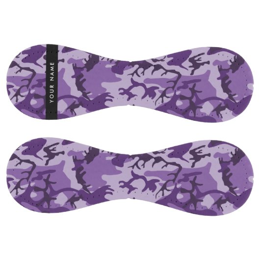 パープルカモフラージュあなたの名前をパーソナライズ ソフトボール (パネル)