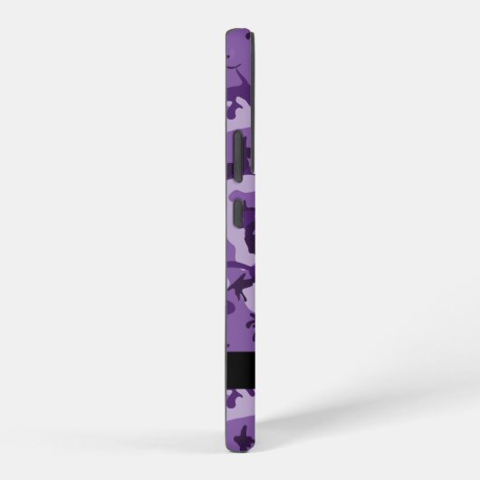 パープルカモフラージュあなたの名前をパーソナライズ SAMSUNG GALAXYケース (右側面)