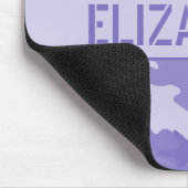 パープルカモフラージュモノグラムの マウスパッド (コーナー)