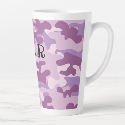 パープルカモフラージュラテマグ カフェラテマグ (右)
