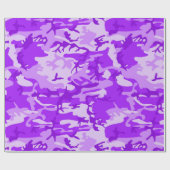 パープルカモフラージュ ラッピングペーパー (フラット)