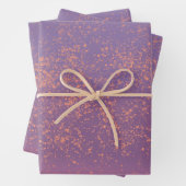 パープルカラフルアンドピーチ抽象芸術ラッピングペーパー ラッピングペーパーシート (インサイチュ)