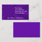 パープルカラフルスターバスト名刺 名刺 (正面/裏面)