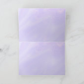 パープルカラフルユダヤ人ハッピープリムホリデーカード サンキューカード (内部)