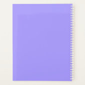 パープルカラフル傘スクール教室 プランナー手帳 (裏面)