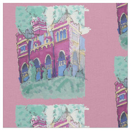 パープルカラフル城inブダペスト ファブリック