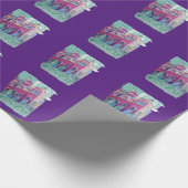 パープルカラフル城inブダペスト ラッピングペーパー (角)