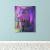 パープルカラフル抽象芸術キャンバス印刷 キャンバスプリント (インサイチュ (ウッドフロア))