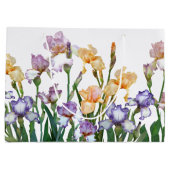 パープルカラフル&ピーチアイリス ラージペーパーバッグ (裏面)