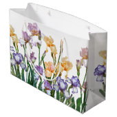 パープルカラフル&ピーチアイリス ラージペーパーバッグ (裏面アングル)