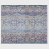 パープルカラフル&ブルー通りアートグラフィティウォール ラッピングペーパー (フラット)