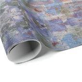 パープルカラフル&ブルー通りアートグラフィティウォール ラッピングペーパー (ロールコーナー)