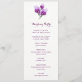 パープルカラリリー結婚フローラ式プログラム プログラム (裏面)