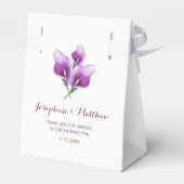 パープルカラリリー結婚フローラ フェイバーボックス (裏面サイド)