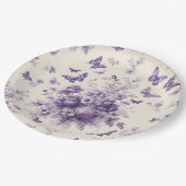パープルカントリーフランスのトイルフリーリーブチョウ ペーパープレート (アングル)