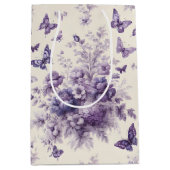 パープルカントリーフランスのトイルフリーリーブチョウ ミディアムペーパーバッグ (正面)