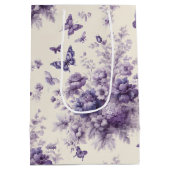 パープルカントリーフランスのトイルフリーリーブチョウ ミディアムペーパーバッグ (裏面)