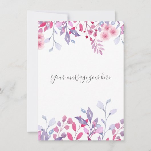 パープルカントリー ワイルドフラワーズ カード (正面)