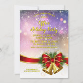 パープルカンパニーエレガントホリデーパーティー 招待状 (正面)