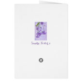 パープルカンパネラフラワーズマクロカード (裏面)