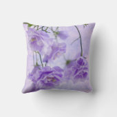 パープルカンパネラフラワーズマクロ クッション (裏面)