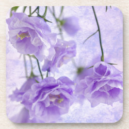パープルカンパネラフラワーズマクロ コースター