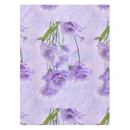 パープルカンパネラフラワーズマクロ テーブルクロス