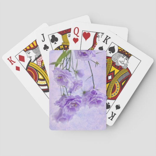 パープルカンパネラフラワーズマクロ トランプ (裏面)