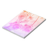 パープルカンパネラフラワーズマクロ ノートパッド (回転)