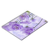 パープルカンパネラフラワーズマクロ ノートブック (左側)