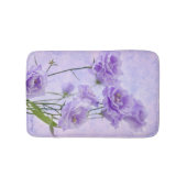 パープルカンパネラフラワーズマクロ バスマット (正面)