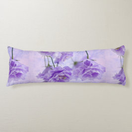 パープルカンパネラフラワーズマクロ ボディピロー