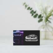 パープルカーサービスのオートディテミニマルィング 名刺 (スタンド正面)