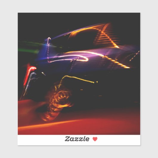 パープルカーダンスステッカー シール (シート)