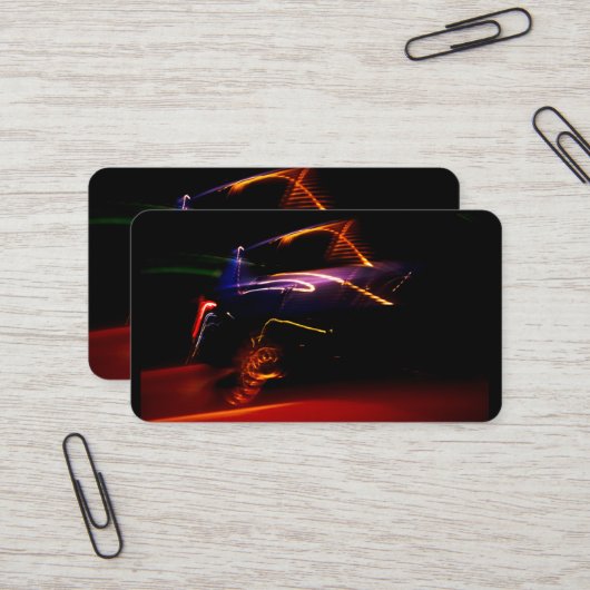 パープルカーダンスビジネスカード 名刺 (正面/裏面インサイチュ)