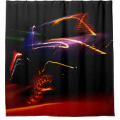 パープルカーダンス シャワーカーテン (正面)