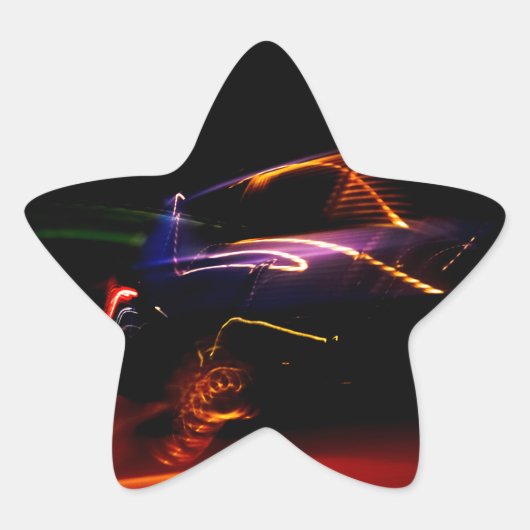 パープルカーダンス 星シール (正面)