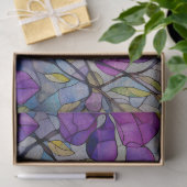 パープルガラス離れのデカップページティッシュペーパー 薄葉紙 (ギフト)