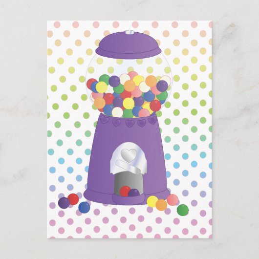 パープルガンボールマシン ポストカード (正面)