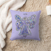 パープルガーディアンガーエンジェルデカニアルアート装飾用クッション クッション (ブランケット)