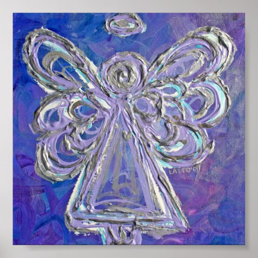 パープルガーディアンジェルポスターアートプリント ポスター (正面)