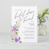 パープルガーデンフローラブライダルシャワーブランチ 招待状 (スタンド正面)