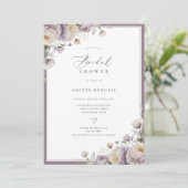 パープルガーデンフローラブライダルシャワー 招待状 (スタンド正面)
