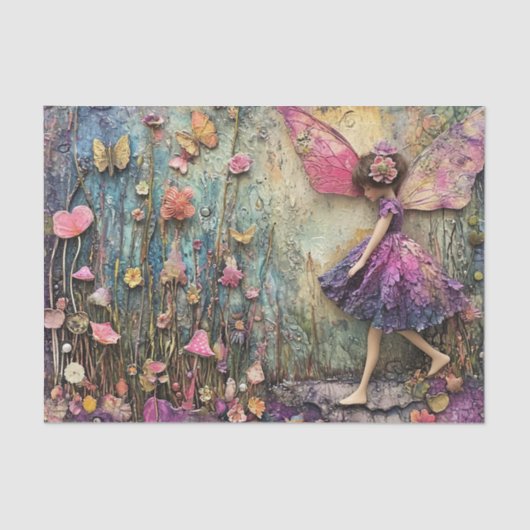 パープルガーデンフローラ妖精の切り離し 薄葉紙 (正面)